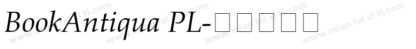 BookAntiqua PL字体转换
